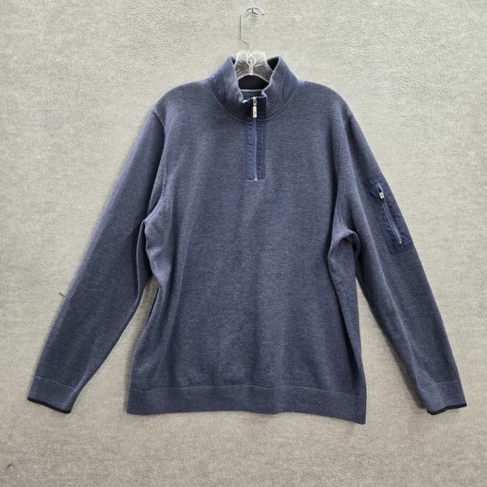 Tommy Bahama Men Sweatshirt XL Blue Dolphin Logo Embroidery Islandzone